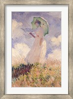 Framed Woman with Parasol turned to the Left, 1886