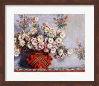 Framed Chrysanthemums, 1878