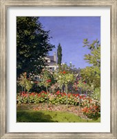 Framed Flowering Garden at Sainte-Adresse, c.1866