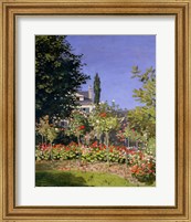 Framed Flowering Garden at Sainte-Adresse, c.1866