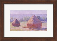 Framed Haystacks, or The End of the Summer, at Giverny, 1891