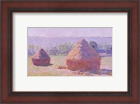 Framed Haystacks, or The End of the Summer, at Giverny, 1891