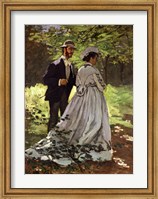 Framed Promenaders, or Bazille and Camille, 1865