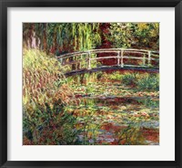 Framed Waterlily Pond: Pink Harmony, 1900