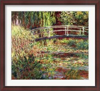 Framed Waterlily Pond: Pink Harmony, 1900