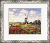 Framed Tulip Fields with the Rijnsburg Windmill, 1886