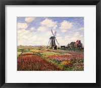 Framed Tulip Fields with the Rijnsburg Windmill, 1886