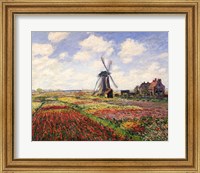 Framed Tulip Fields with the Rijnsburg Windmill, 1886