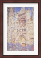 Framed Rouen Cathedral at Sunset, 1894