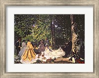 Framed Le Dejeuner sur l'Herbe, 1866