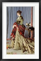 Framed Portrait of Madame Louis Joachim Gaudibert, 1868