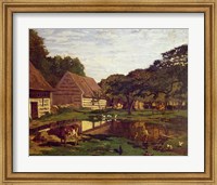Framed Farmyard in Normandy, c.1863