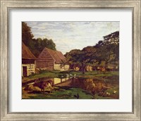 Framed Farmyard in Normandy, c.1863