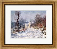 Framed Road to Giverny, Winter, 1885