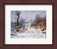 Framed Road to Giverny, Winter, 1885