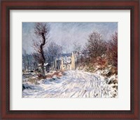 Framed Road to Giverny, Winter, 1885