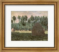 Framed Haystacks near Giverny, c.1884-89