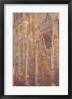 Framed Rouen Cathedral, Midday, 1894