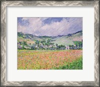 Framed Poppy Field near Giverny, 1885