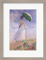 Framed Woman with a Parasol turned to the Right, 1886
