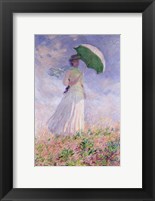 Framed Woman with a Parasol turned to the Right, 1886