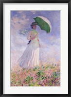 Framed Woman with a Parasol turned to the Right, 1886