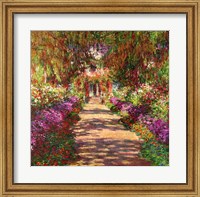 Framed Pathway in Monet's Garden, Giverny, 1902