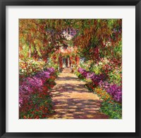 Framed Pathway in Monet's Garden, Giverny, 1902