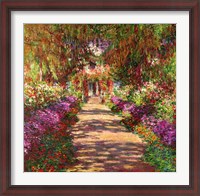 Framed Pathway in Monet's Garden, Giverny, 1902