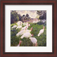 Framed Turkeys at the Chateau de Rottembourg, Montgeron, 1877