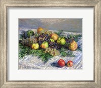 Framed Still Life with Pears and Grapes, 1880
