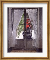 Framed Red Cape (Madame Monet) c.1870