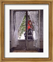 Framed Red Cape (Madame Monet) c.1870