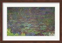 Framed Waterlilies at Sunset, detail from the right hand side, 1915-26