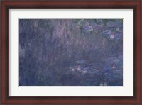 Framed Waterlilies: Reflections of Trees, detail from the left hand side, 1915-26