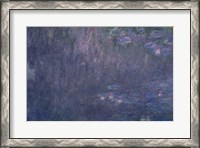 Framed Waterlilies: Reflections of Trees, detail from the left hand side, 1915-26