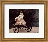 Framed Jean Monet on his Hobby Horse, 1872