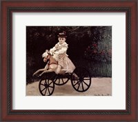 Framed Jean Monet on his Hobby Horse, 1872