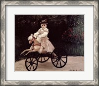 Framed Jean Monet on his Hobby Horse, 1872