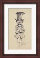 Framed Groom in a top hat, 1857