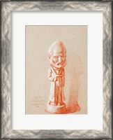 Framed Portrait of a shareholder, from a plaster of Cuquemelle
