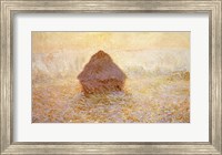 Framed Haystacks, Sun in the Mist