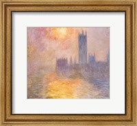 Framed Houses of Parliament, Sunset, 1904