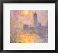 Framed Houses of Parliament, Sunset, 1904