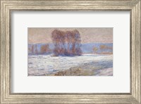 Framed Seine at Bennecourt, Winter