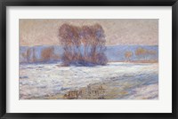 Framed Seine at Bennecourt, Winter
