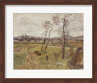 Framed Gennevilliers Plain, 1877