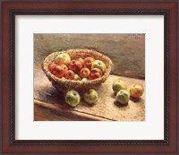 Framed Bowl of Apples, 1880