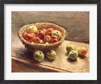 Framed Bowl of Apples, 1880