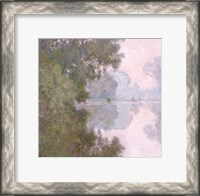 Framed Morning on the Seine, near Giverny, 1896